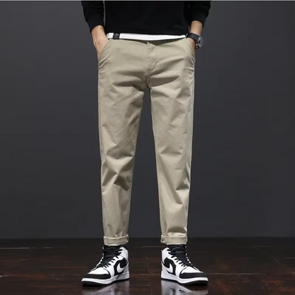 El Flex - Casual Katoenen Potlood Chino Broek voor Heren, Comfortabel en Stijlvol