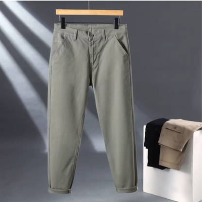 El Flex - Casual Katoenen Potlood Chino Broek voor Heren, Comfortabel en Stijlvol