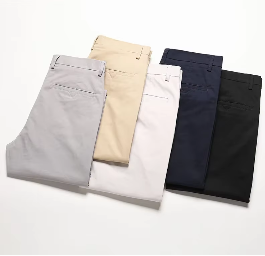 El Twill - Losse Rechte Chino Broek voor Heren, Streetwear Stijl