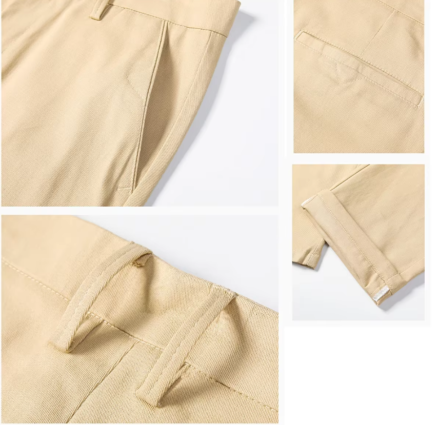 El Twill - Losse Rechte Chino Broek voor Heren, Streetwear Stijl