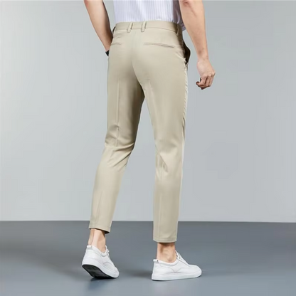 El Negocio - Slanke Enkellange Chino Broek voor Heren, Casual en Zakelijk