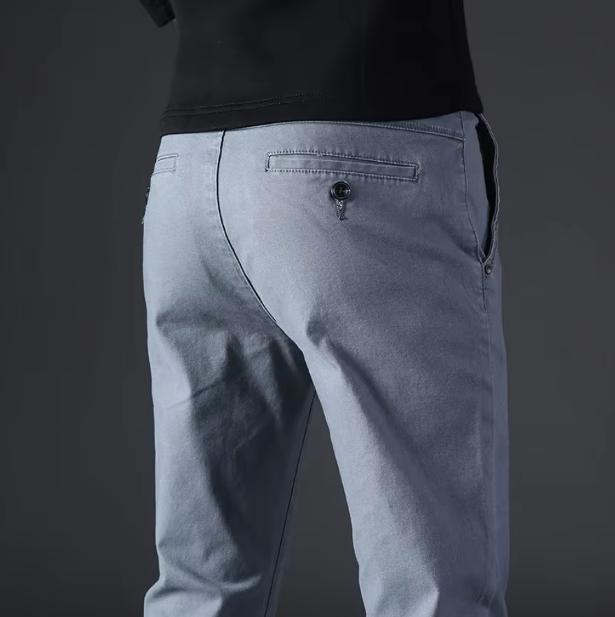 El Elegante - Luxe Slanke Chino Broek voor Heren, Comfortabel en Modieus