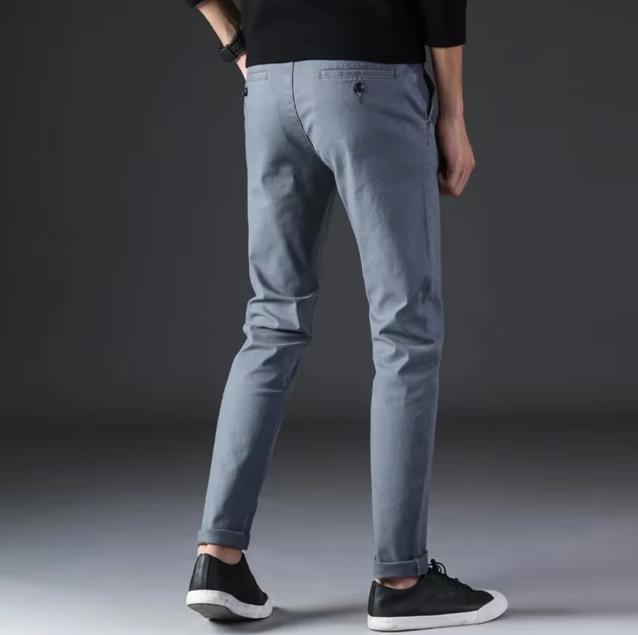 El Elegante - Luxe Slanke Chino Broek voor Heren, Comfortabel en Modieus