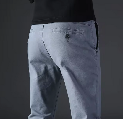 El Elegante - Luxe Slanke Chino Broek voor Heren, Comfortabel en Modieus