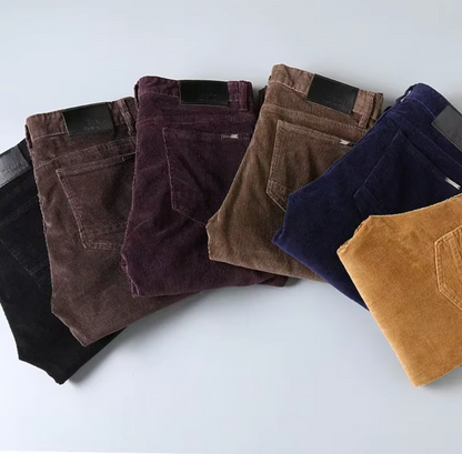 El Moderno - Dikke Corduroy Casual Broek voor Heren, Business en Modieus