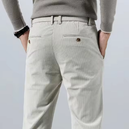 El Estilo - Slim Fit Corduroy Broek voor Heren, Perfect voor Herfst en Winter