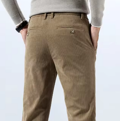 El Estilo - Slim Fit Corduroy Broek voor Heren, Perfect voor Herfst en Winter