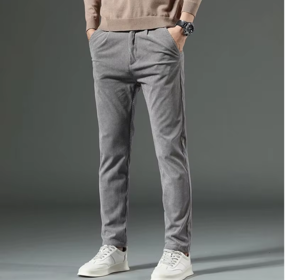 El Trendy - Corduroy Casual Broek voor Heren, Perfect voor Herfst en Winter