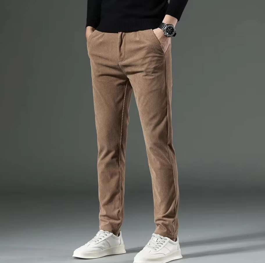 El Trendy - Corduroy Casual Broek voor Heren, Perfect voor Herfst en Winter