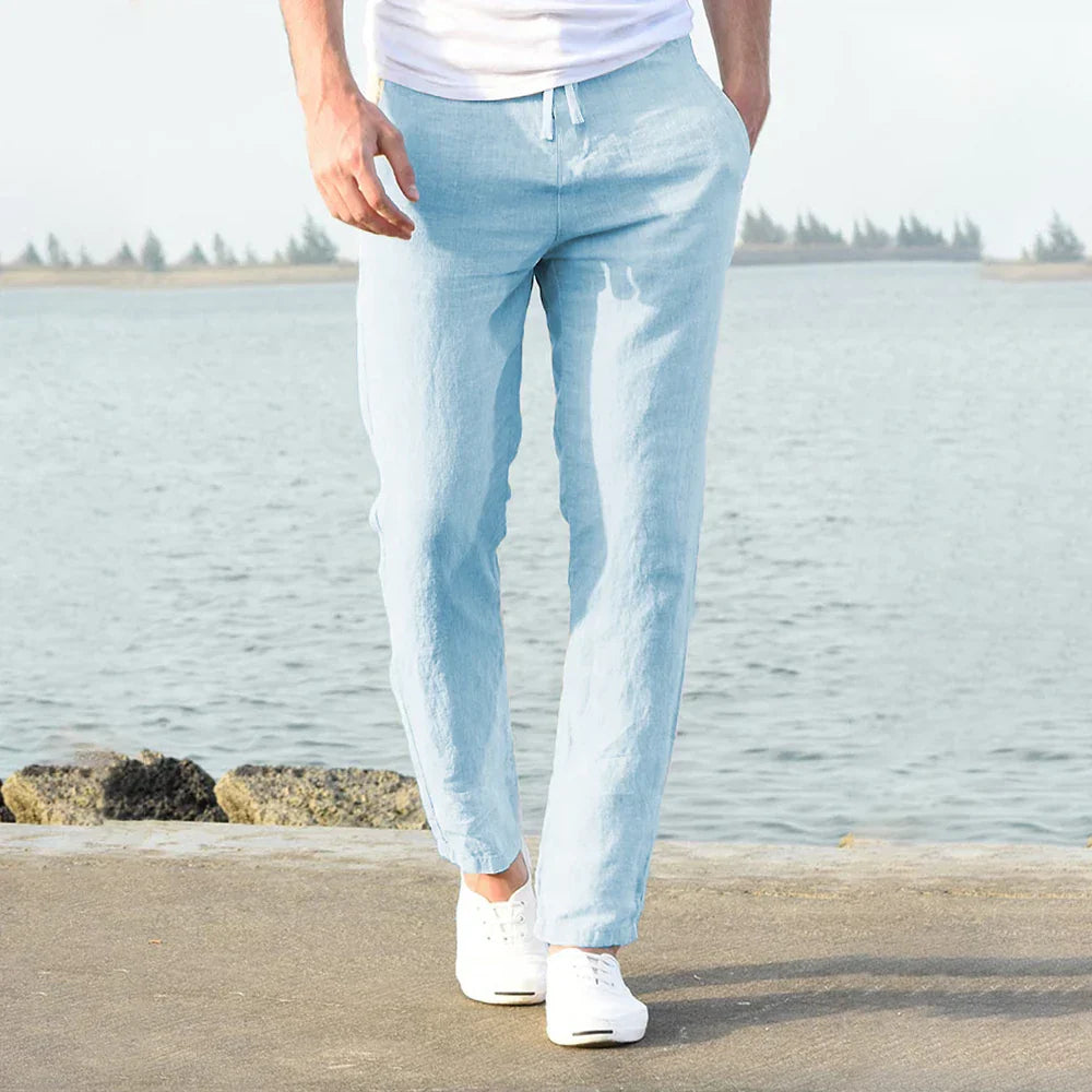 El Fresco - Luchtige Linnen Broek voor Comfort en Stijl